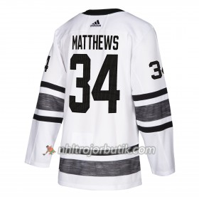 Män Ishockey Toronto Maple Leafs tröja Auston Matthews 34 Vit 2019 All-Star Adidas Authentic